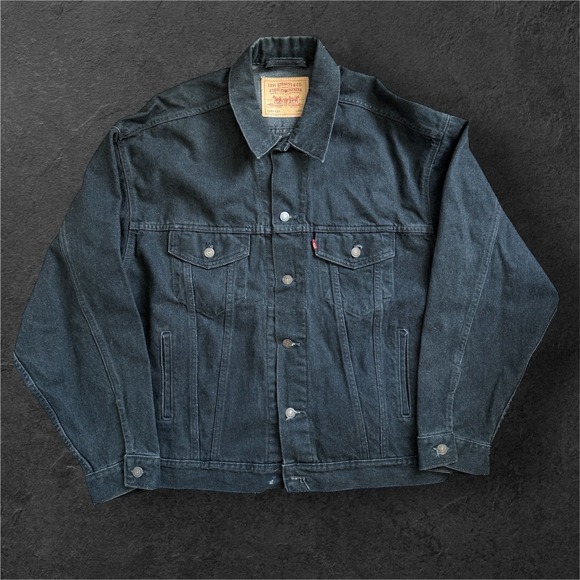 Levi's Other - Levis Denim Jacket Men's Large Black Betty Boop Custom Airbrushed USA Made 90s